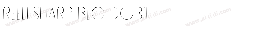 REElI Sharp BlodGB1字体转换